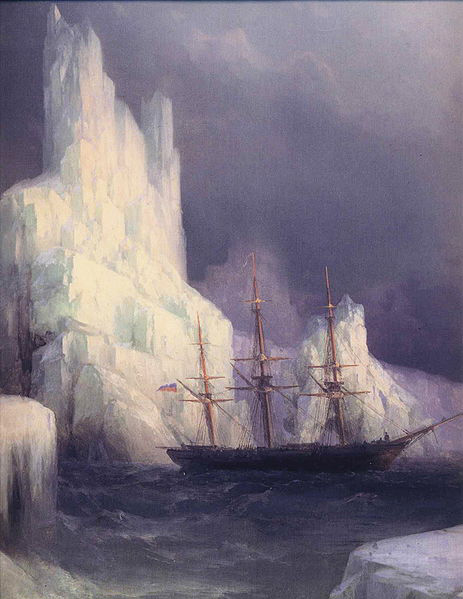 Ivan Aivazovsky Icebergs in the Atlantic